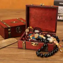 

50% Hot Sales Jewelry Box Decorative Space-saving Wood Ring Gift Dressing Table Trinket Case for Table