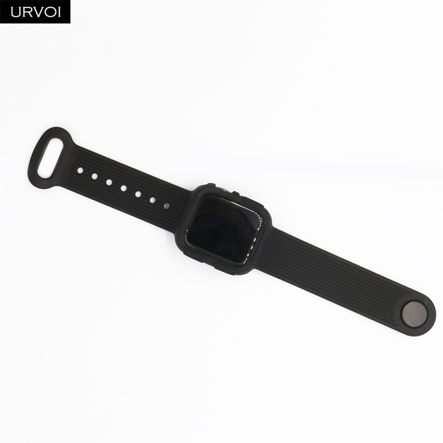 band for Apple Watch Series 6 SE 5 4  case strap for iWatch jelly TPU2 in 1 frame protector 40 44mm candy color antishock