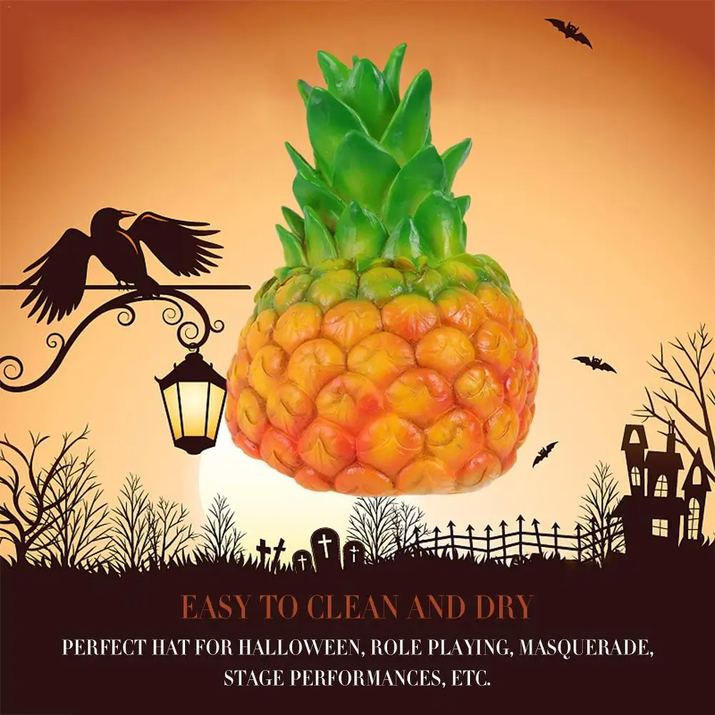 

New Arrival Party Pineapple Cap Role Playing Hat Performance Prop For Halloween Carnival Party High Quality Pineapple Hat Hood