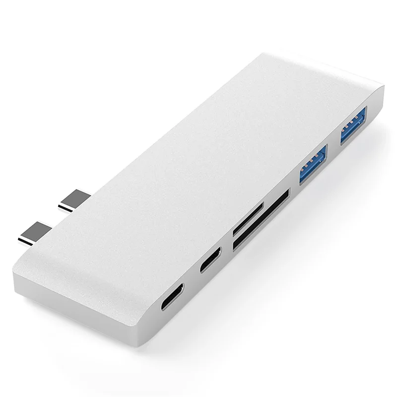 USB C концентратор type-C 3,0 адаптер для Macbook многопортовый кардридер адаптер конвертер док-станции для ноутбука алюминиевый сплав