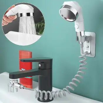 

Handheld Shower Faucet Set Bathroom Bathtub Shower Hand Held Spray Mixer Wall Mounted Handheld Washing Basin Faucet Shower Head