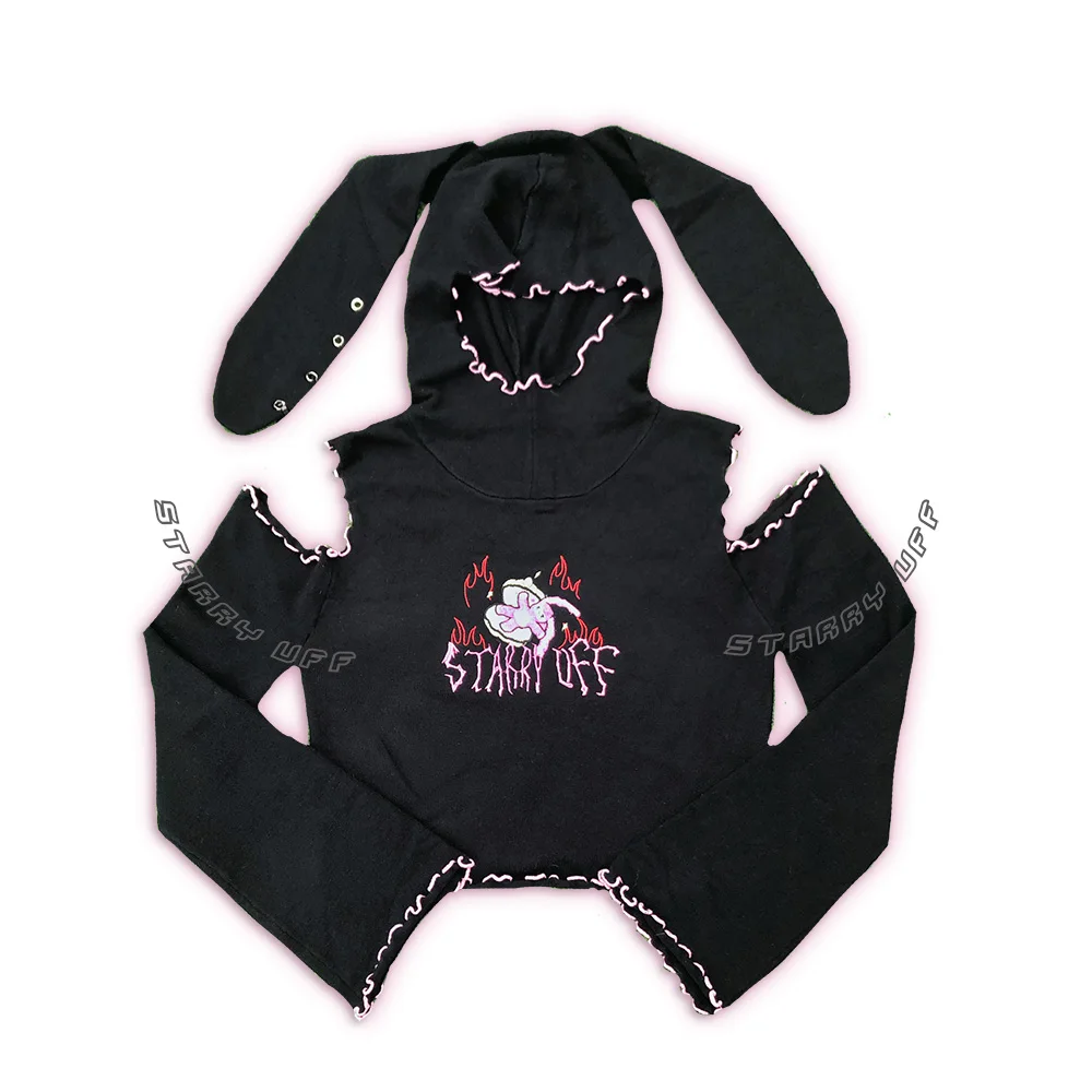 STARRY UFF Original Design Big Rabbit Ear Hoodie