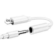 Для IOS Syetem наушники Adaptador для iPhone 7 8 X AUX аудио адаптер для освещения до 3,5 мм Адаптеры кабель для подключения наушников