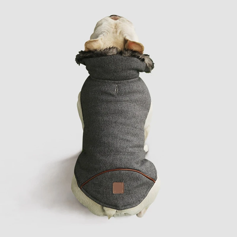Одежда для домашних животных Теплый костюм для собак флисовое утепленное пальто с хлопковой подкладкой
