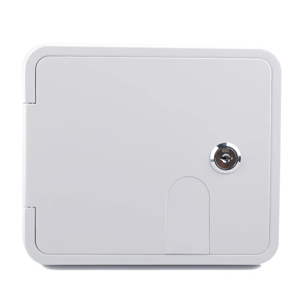 

White Gravity Water Hatch Inlet Integrated Water Tank RV Trailer Camper Universal Controllable Gravity Water Intake