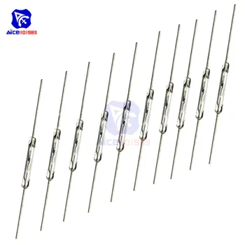 

diymore 10PCS/Lot 2x14mm Reed Switch Reed Pipe Normally Open (N/O) Magnetic Induction Switch for Arduino