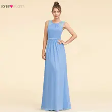 Элегантные платья подружки невесты, недорогие свадебные платья трапециевидной формы с круглым вырезом, без рукавов, из тюля, Vestidos Fiesta Boda