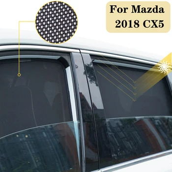 

For Mazda CX5 2017 2018 2019 2020 Car Window Sunshade Gauze Mesh Sunshield Cover Magnetic Attraction Insectproof Car Accessories