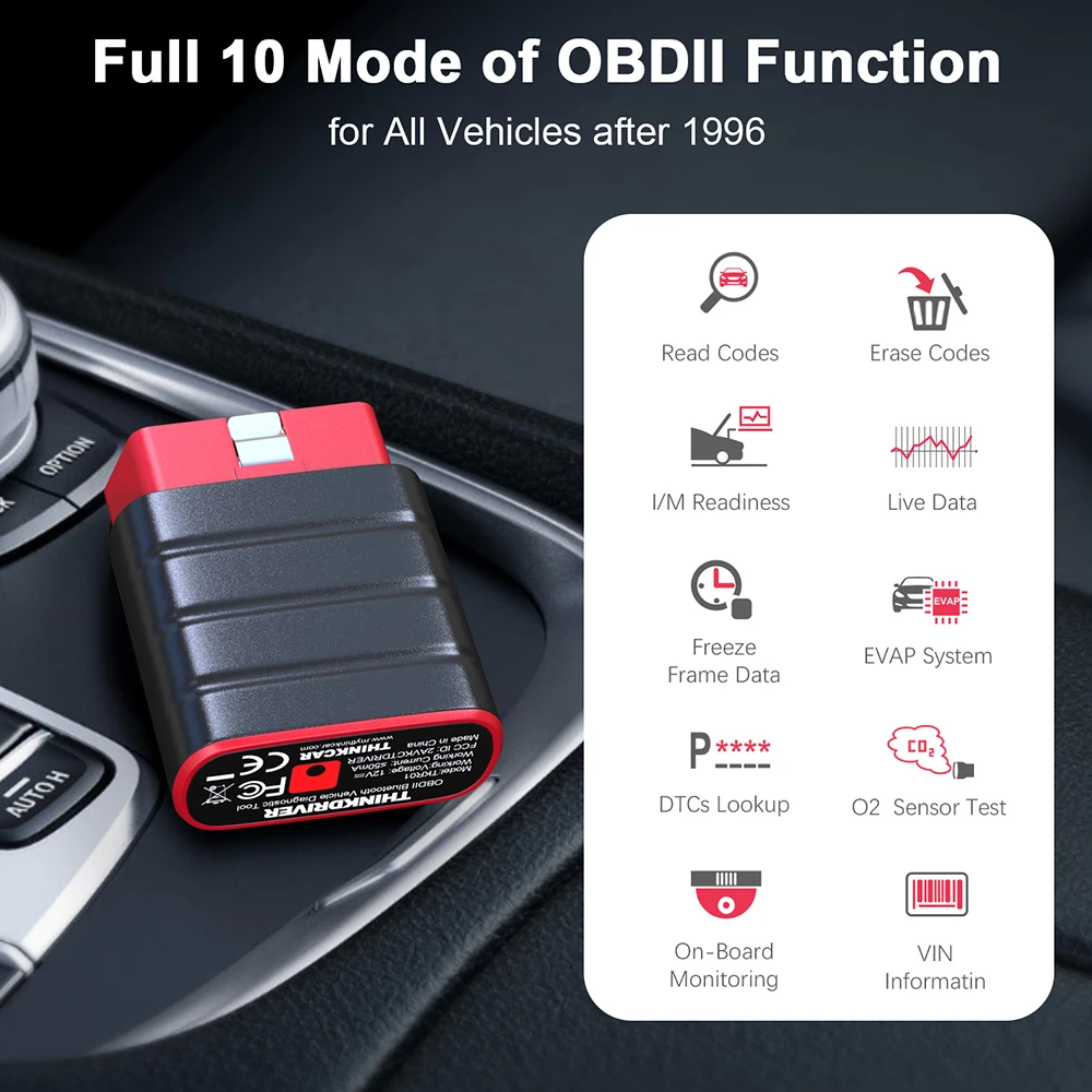 LAUNCH Thinkdriver Obd2 сканер Bluetooth профессиональная полная система 15 функций сброса Obd