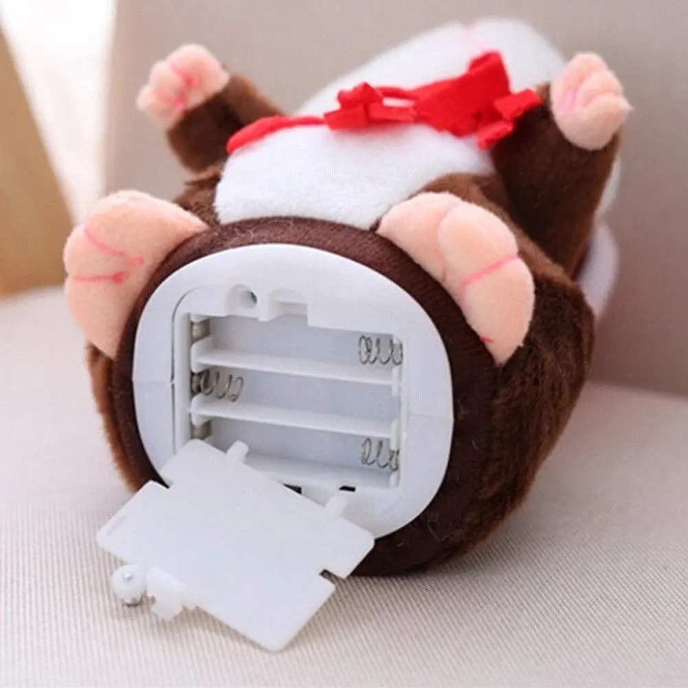 Рождественский говорящий хомяк Мышь Домашние животные плюшевая игрушка популярные милые Гольфы с говорящие запись звука хомячок Развивающие игрушки для детей, подарки