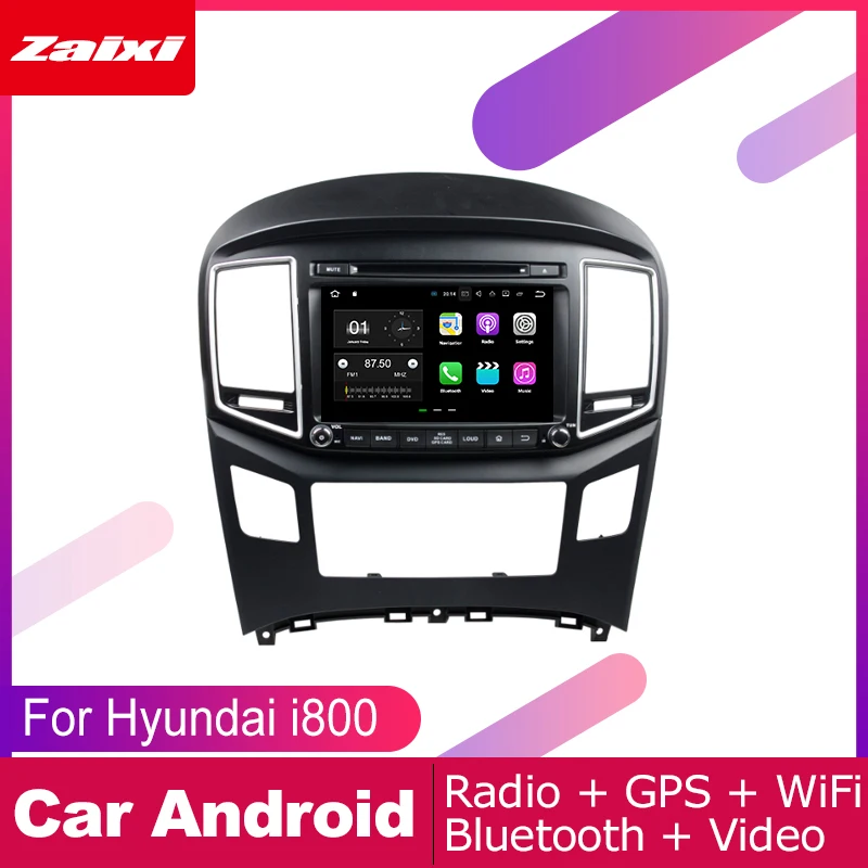 Perfect ZaiXi android car dvd gps multimedia player For Hyundai i800 iLoad iMax 2016~2019 car dvd navigation radio video audio player 4