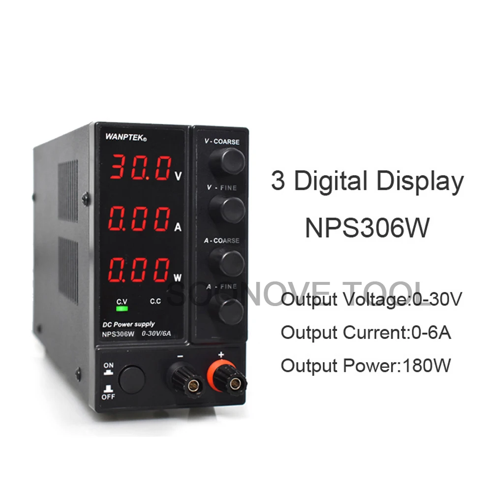 NPS306W/605 W/3010 W/1203 W 3 цифровой дисплей мини Импульсный регулируемый источник питания лабораторный Регулируемый тестовый источник питания постоянного тока