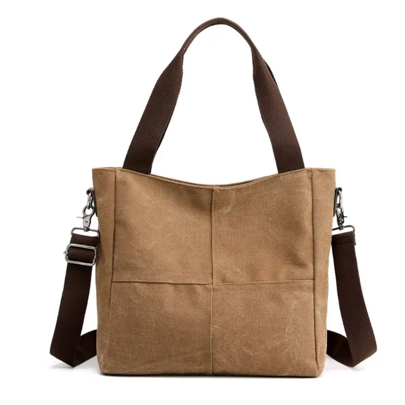 

Premium Vintage Women Canvas Handbag Shoulder Crossbody Bag Lady Large Capacity Tote Satchel