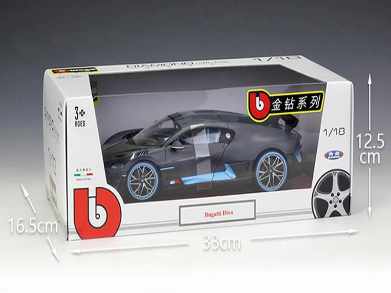 Изысканная Подарочная Высокая моделирования 1/18 Bugatti диво Супер спортивный автомобиль статическая модель Коллекция игрушечная мебель автомобиль сплав литье под давлением
