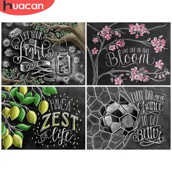 

HUACAN Cartoon Diamond Painting Full Square Blackboard Embroidery Cross Stitch Home Decoration Sale Diamond Art Full Drill