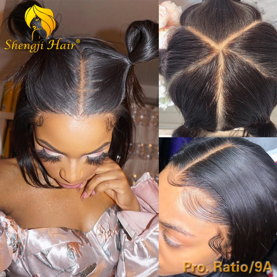 

Shengji Short Bob Wig Glueless Full Lace Human Hair Wigs For Black Women With Baby Hair 150% Brazilian Remy Hair Full Lace Wig
