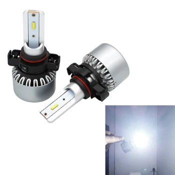 

2 PCS Auto Car for PSX24 60W 4000LM 6000-6500K Pure White CSP LED Headlight Bulbs Conversion Kit