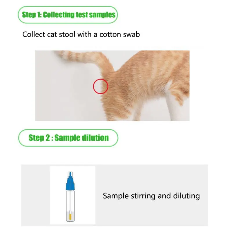 Кошки FCoV тест картон ПЭТ тест s полоса кошка короновирус антиген обнаружения карты