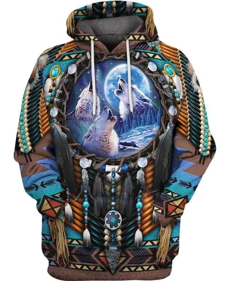  hot sale Native Indian 3D Hoodies/sweatshirts Men Women New Fashion Hooded winter Autumn Long Sleev