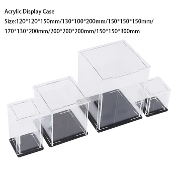 

High qualiry Acrylic Display Case Self-Install Clear Cube Box UV Dustproof For Basketball Action Figures