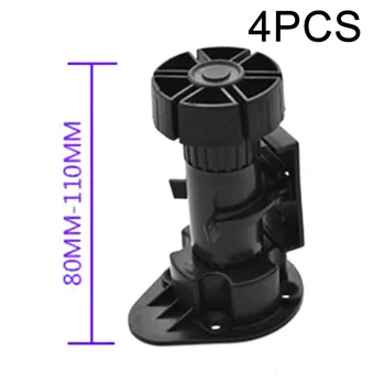 

4pcs Set Adjustable Height Cupboards Furniture Parts Foot Cabinet Leg Leveler