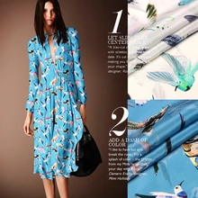 Шелковая ткань метр 12 мм мягкая шелковая крепдешин ткань цифровая печать рубашка платье креп ткань оптом шелковая ткань