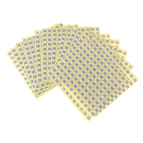 XXS-1980pcs XS/S/M/L/XL 1980 шт/партия новые бумажные самоклеющиеся этикетки для одежды размер обуви стикер ярлык размер этикетка - Цвет: XXS-1980pcs