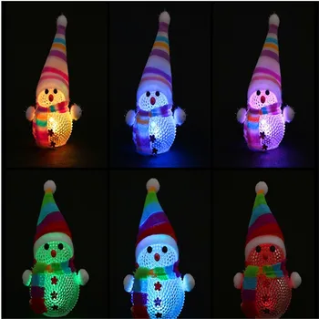 

Pro-OK Christmas Glowing Toy Ground Promotion Supply of Goods Color Changing Small Number Acrylic Snowman Christmas Manufacturer