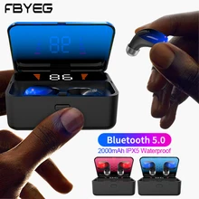 Беспроводные Наушники mini Bluetooth 5,0 Touch беспроводные гарнитуры для телефона 9D стерео мини наушники спортивные с микрофоном зарядная коробка