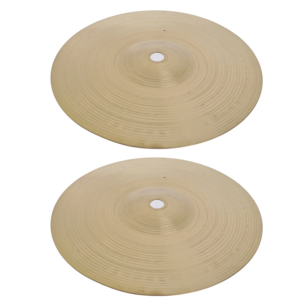 

2 Pack of Brass Alloy Splash Crash Cymbal Hi Hat Cymbals for Drum Set 8inch