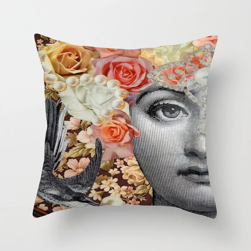 25 ZENGIA Ретро подушка fornasetti Обложка Art Master наволочка для дома/гостиной декоративные подушки Чехол для женщин - Цвет: 25