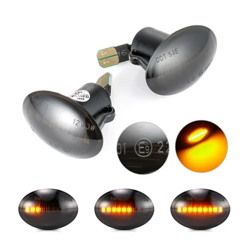 

2pcs Dynamic LED Side Marker Lights Flowing Turn Signal Light Side Repeater Lamp 12V Panel Lamp for Maserati for Lancia for Fiat