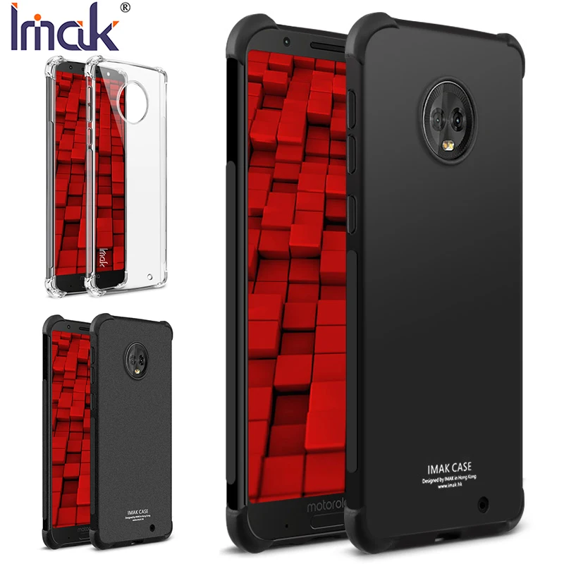 IMAK углы чехол с &quotвоздушной подушкой&quot для Motorola Moto P50 G6 Plus X4 Z4 Z3 Play Мягкий ТПУ s G6/G6