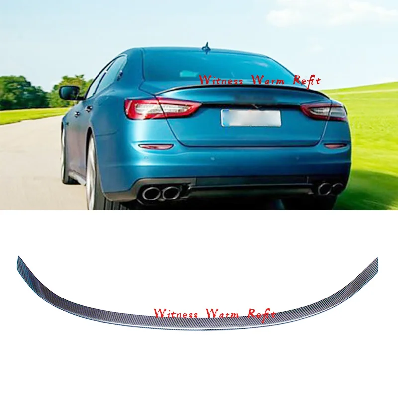Для Maserati Ghibli углеродного волокна задний спойлер заднего крыла багажник спойлер для Ghibli FRP заднее крыло