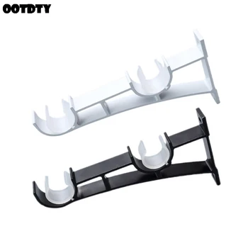 

2pcs/set OOTDTY Double Curtain Rod Brackets Window Hardware Holder Home Decor