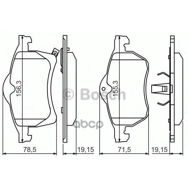 Колодки Тормозные Дисковые Передн Holden: Astra 1.9 Cdti 04-07 Bosch арт. 0986424457