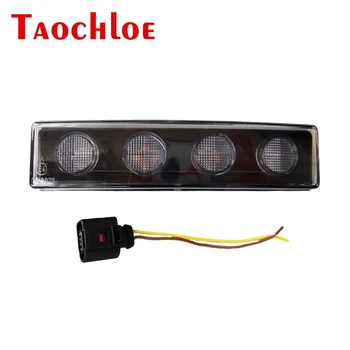 

1Pc 24V White Amber Clearance Lights For Scania Heavy Truck Trailer Top Sun Visor Side Maker Signals Light With Connector Wire