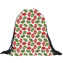 Спальное место# P501 Новая модная Рождественская конфетка сумка в подарок пакет Карман 3D Сумка на шнурке с рисунком уникальный подарок