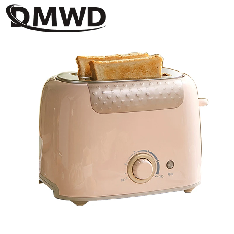 

DMWD mini Multifunction automatic toaster fast heating household 2 slices bread toast sandwich breakfast machine stainless steel