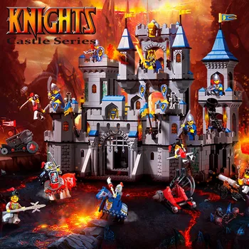 

Enlighten 1023 Lion King Castle Military Bricks model Battle Fortress Building Blocks Toys for Children friends Christmas Gifts
