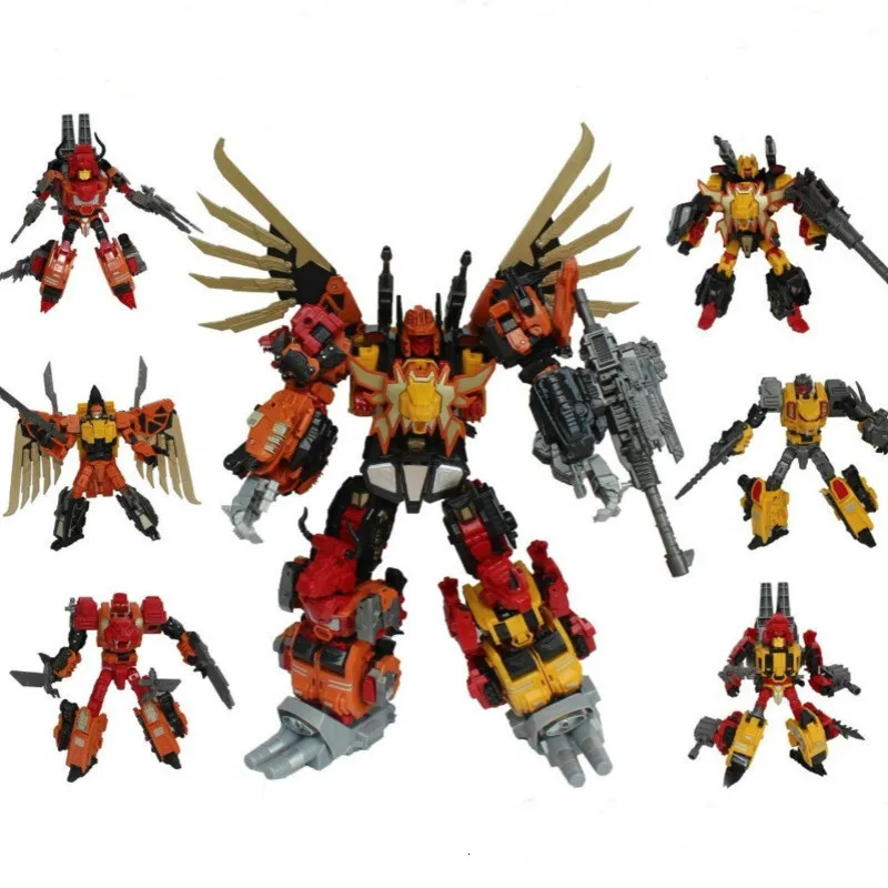 WEIJIANG 6 в 1 60 см трансформации Figma Аниме Рисунок серии модель робота трансформатор куклы-Супергерои игрушки из АБС-пластика для ребенка