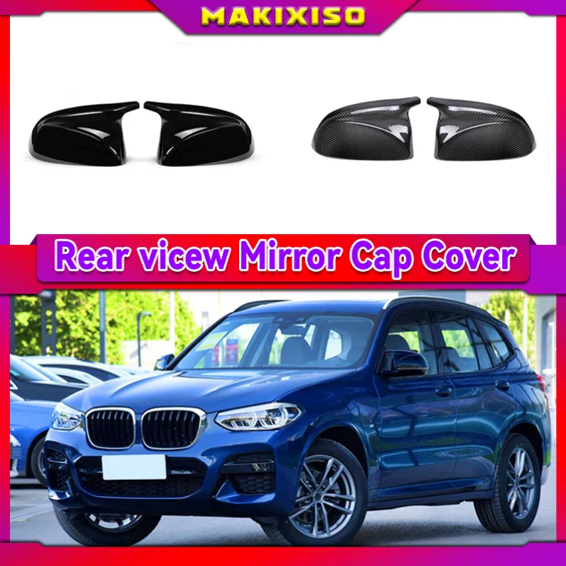 Per Bmw X5 G05 X4 G02 X3 G01 2018 ~ 2020 Car Rear View Side Wing Mirror Cap Gloss Black Cover Di Ricambio Accessori Auto 2019