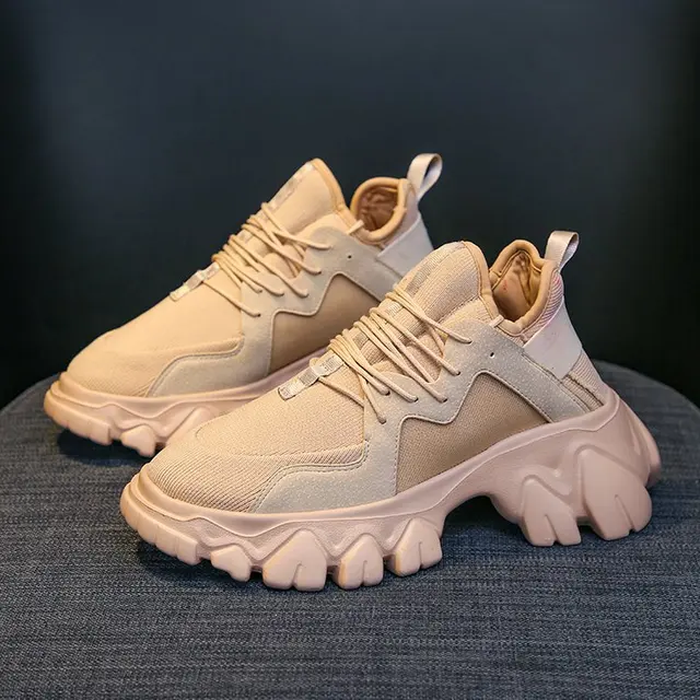 US $14.70 Autumn Chunky Sneakers Women Platform Casual Shoes Women 2019 Fashion White Shoes Zapatos De Mujer 