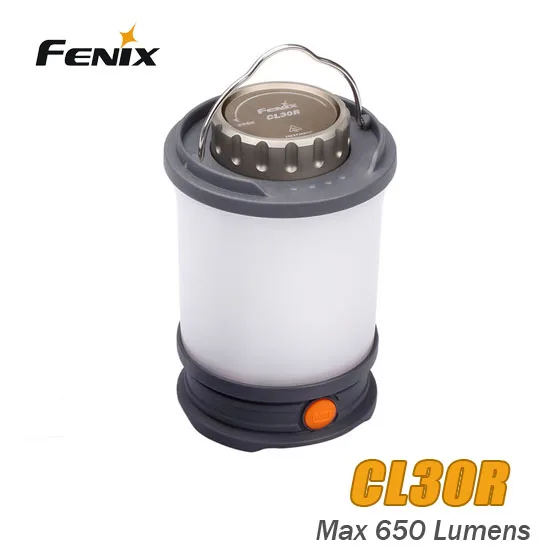 Fenix CL30R кемпинговый светильник Max 650 люмен Micro-USB Перезаряжаемый фонарь- серый