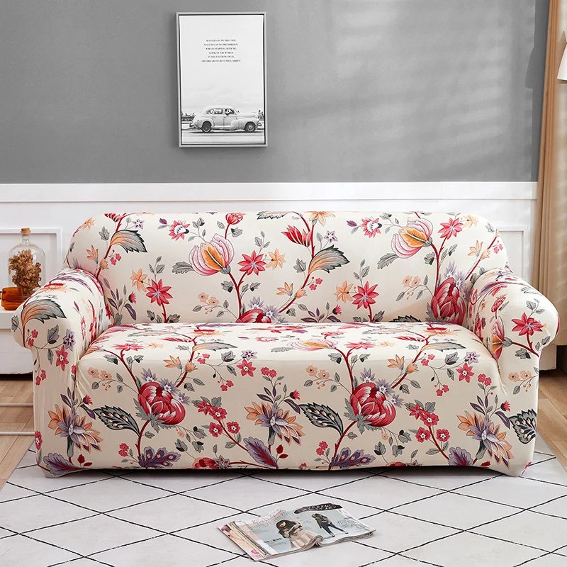 Sofa-Cover Furniture-Protector Couch Stretch Plaid Living-Room Elastic for Fully-Wrap