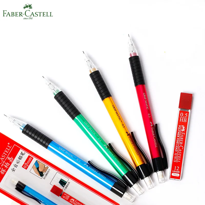 Faber-Castell 1338 полностью автоматические карандаши 0,5 мм пишущий карандаш набор 4 цвета на выбор канцелярские принадлежности для начальной школы с заправкой