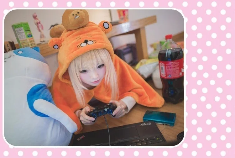 Himouto Umaru-chan Umaru Doma Home Outfit Cosplay Costume (Hoodie & Blanket Set) (Unofficial)