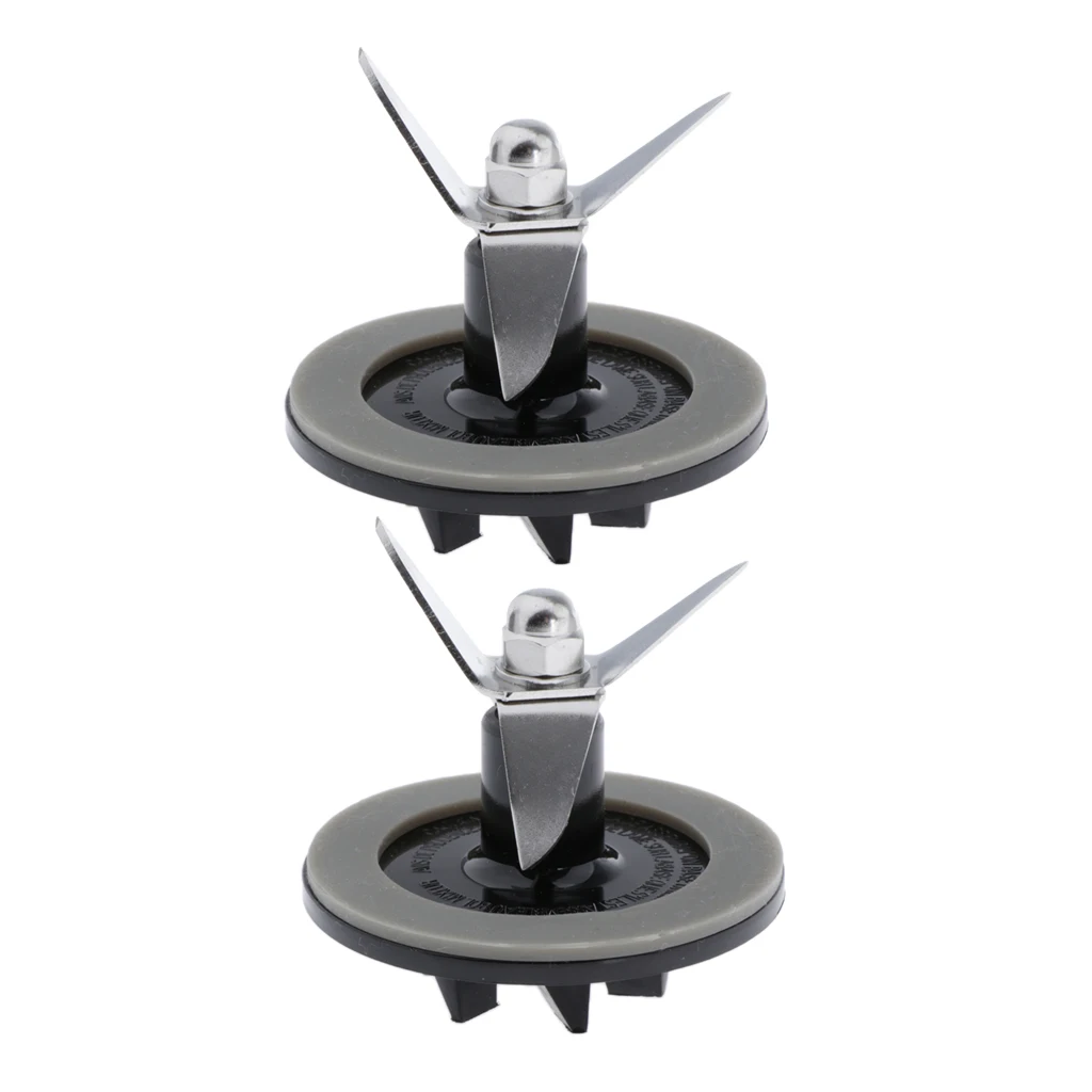 2Set Stainless Blender Blade & Gasket Assembly Fit Cuisinart SPB-456-2B