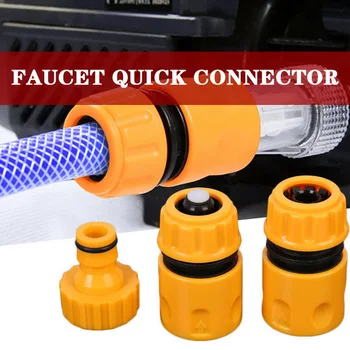 

3Pcs/set Coupling Adapter Drip Tape Watering Irrigation Faucet Hose Connecter with 1/2'' 3/4'' Male Garden Water Connector