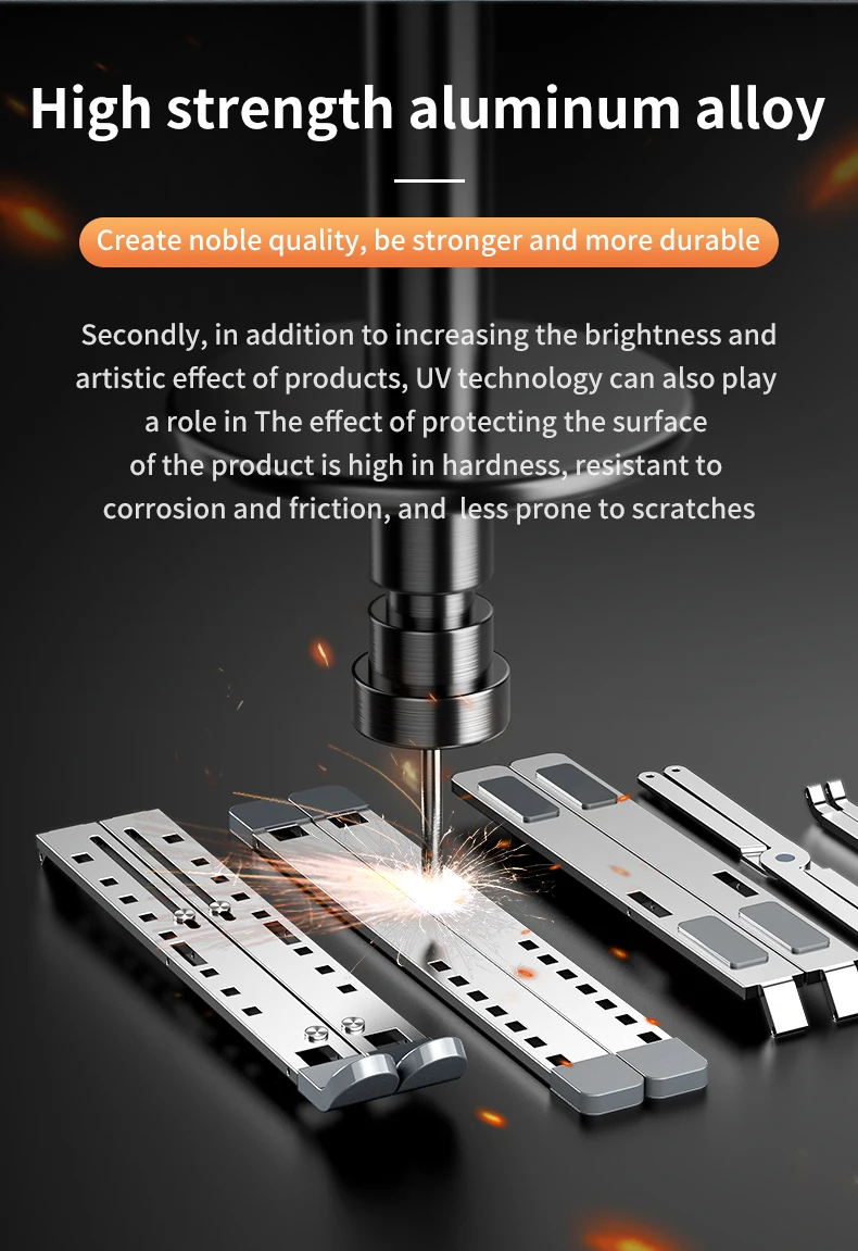 Aluminum Adjustable Laptop Stand for Macbook Air Pro PC IPad Adjustable Portable Tablet Holder